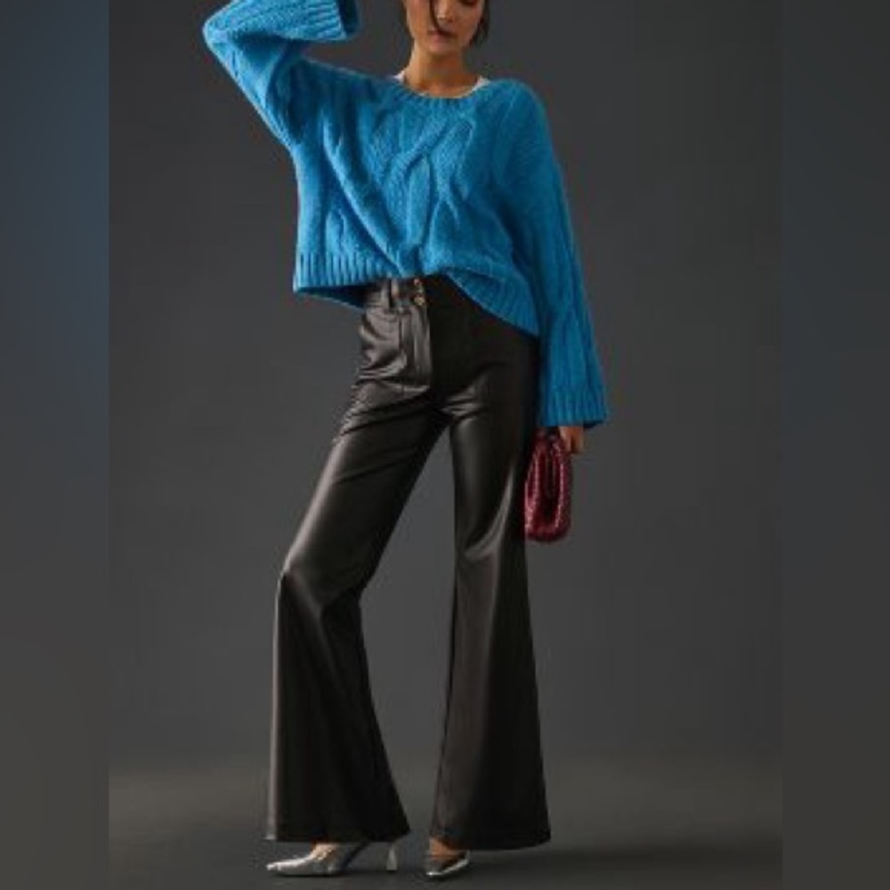 Anthropologie Maeve Naomi Faux Leather Pants